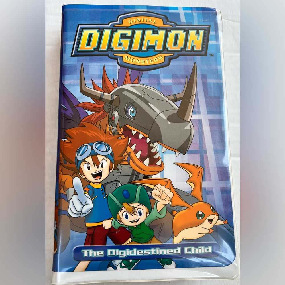 2000 DIGIMON  The Digidestined Child VHS VIDEO anime tape VINTAGE VCR